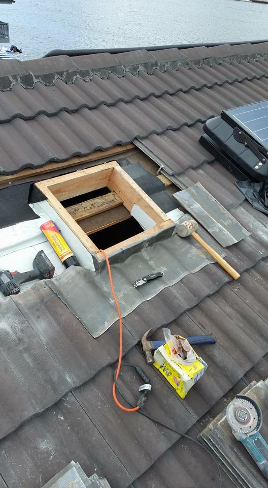 Solar Attic Fan Installation on Tile Roof SunRise Solar Attic Fans